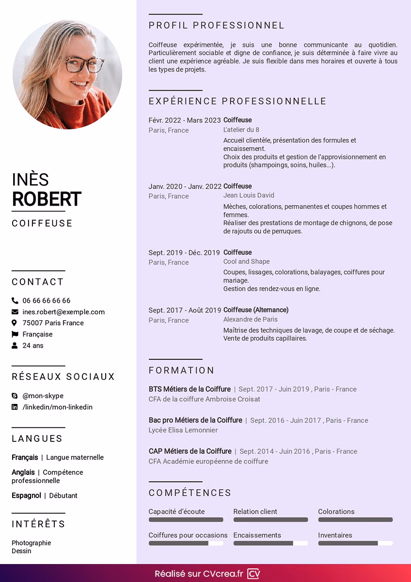 Quel titre mettre pour un CV coiffure ?