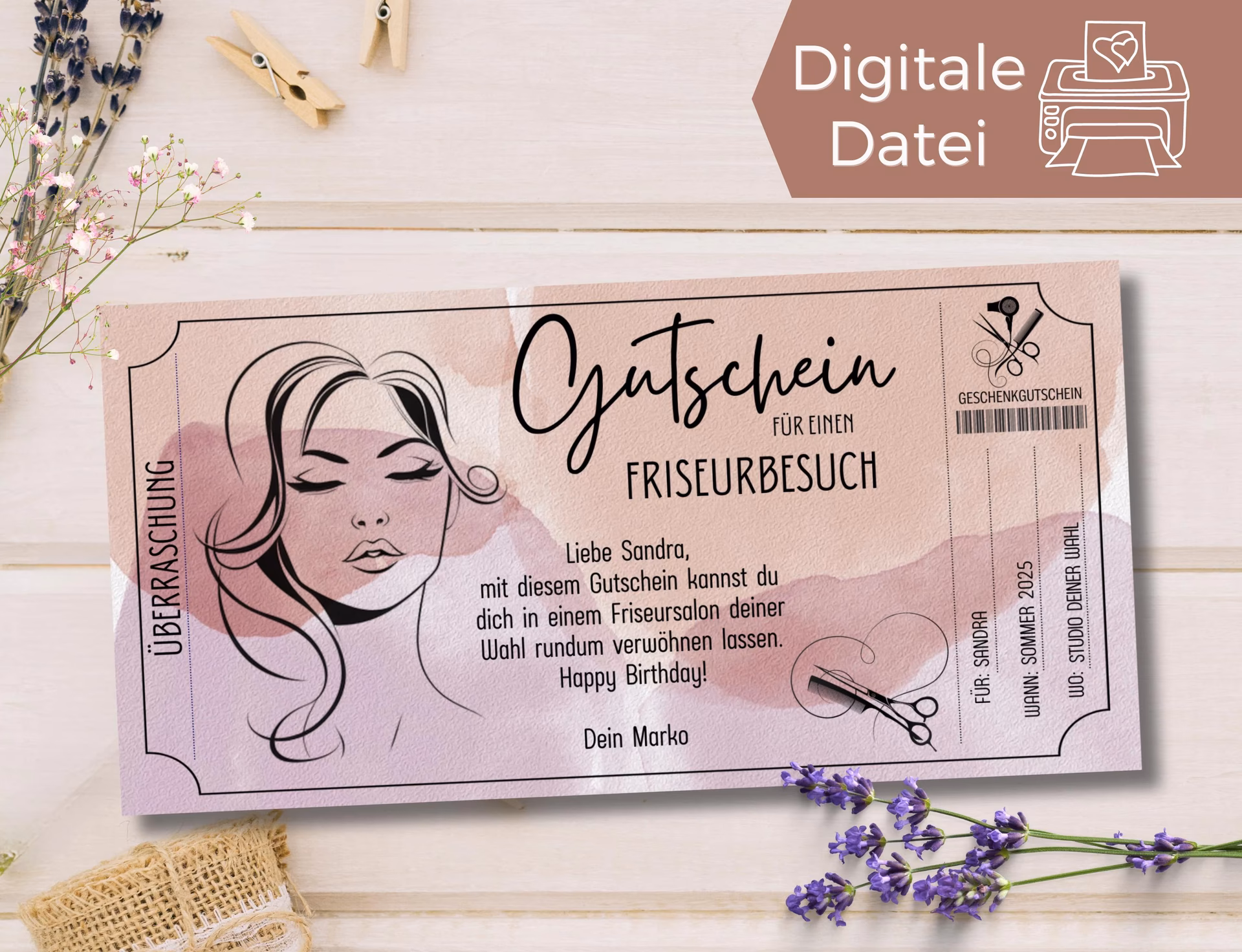 Was macht der Friseur zu deinem Gefallen?