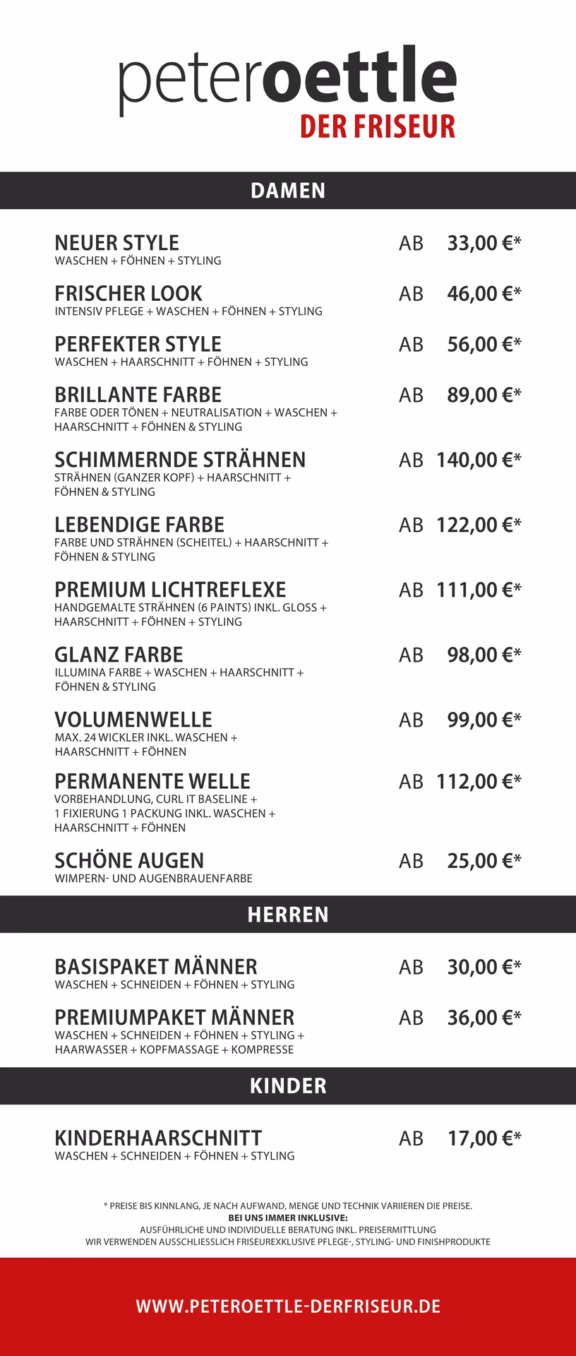 Was bietet der Friseur-Salon?