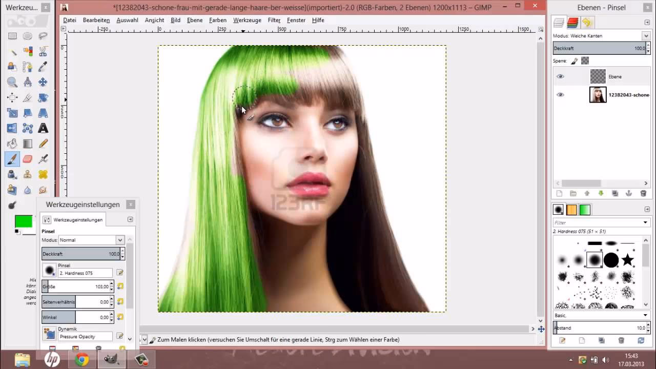 Wie ändere ich die Farbe in einem Bild?