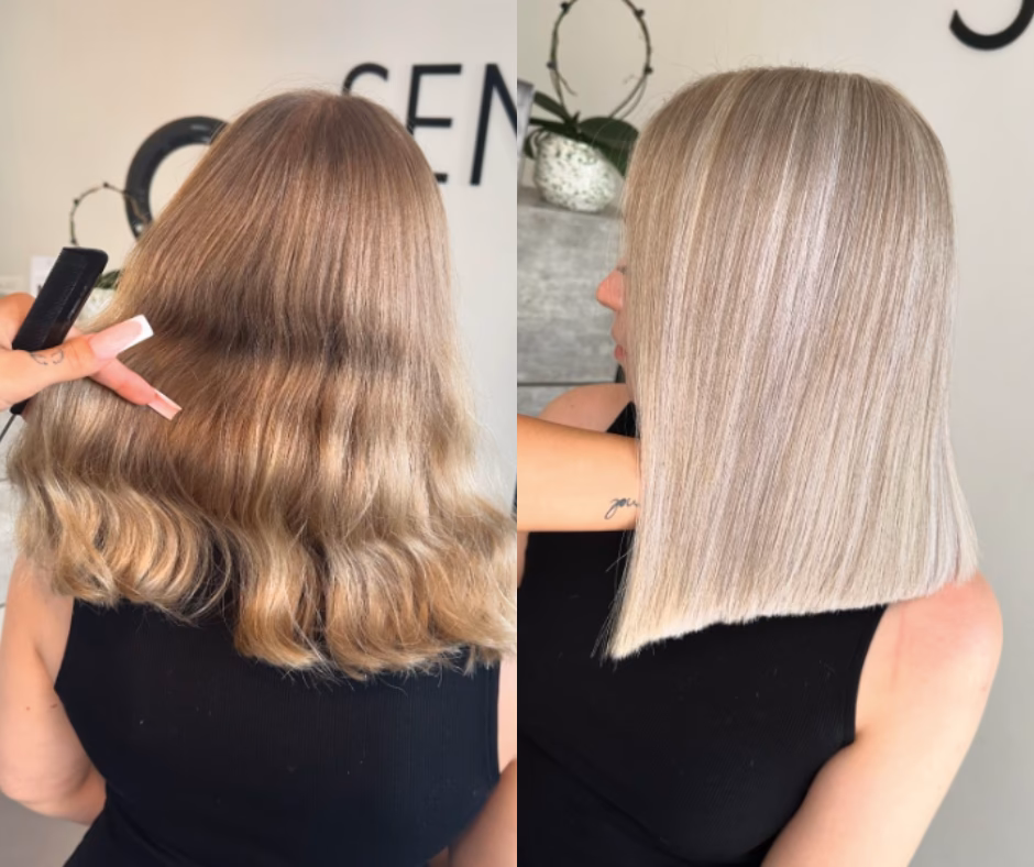 Wie kann man blonde Haare bleichen?