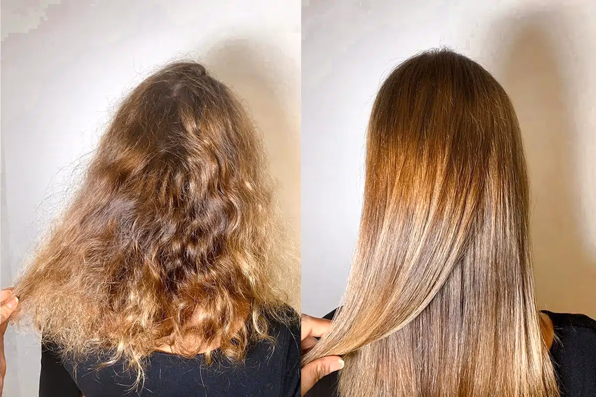 Wie kann man glattes und gewelltes Haar glätten?