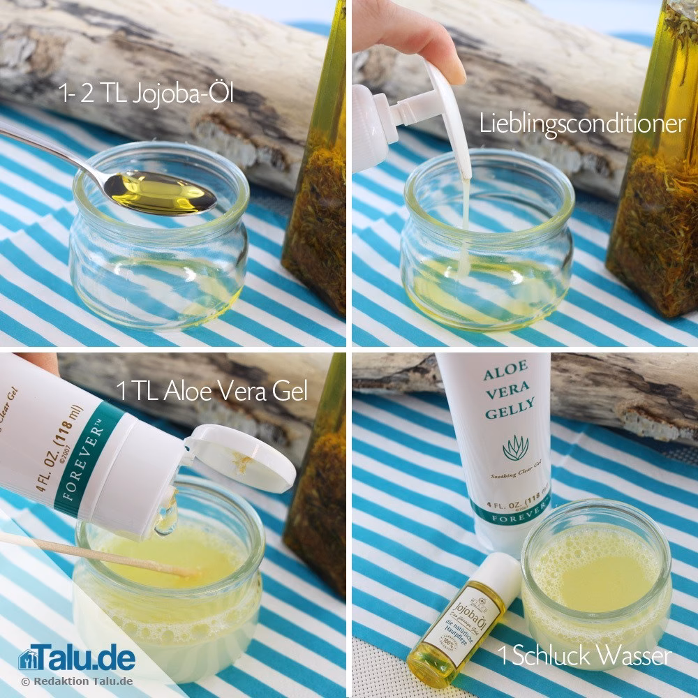 Wie mache ich eine Haarkur selber?