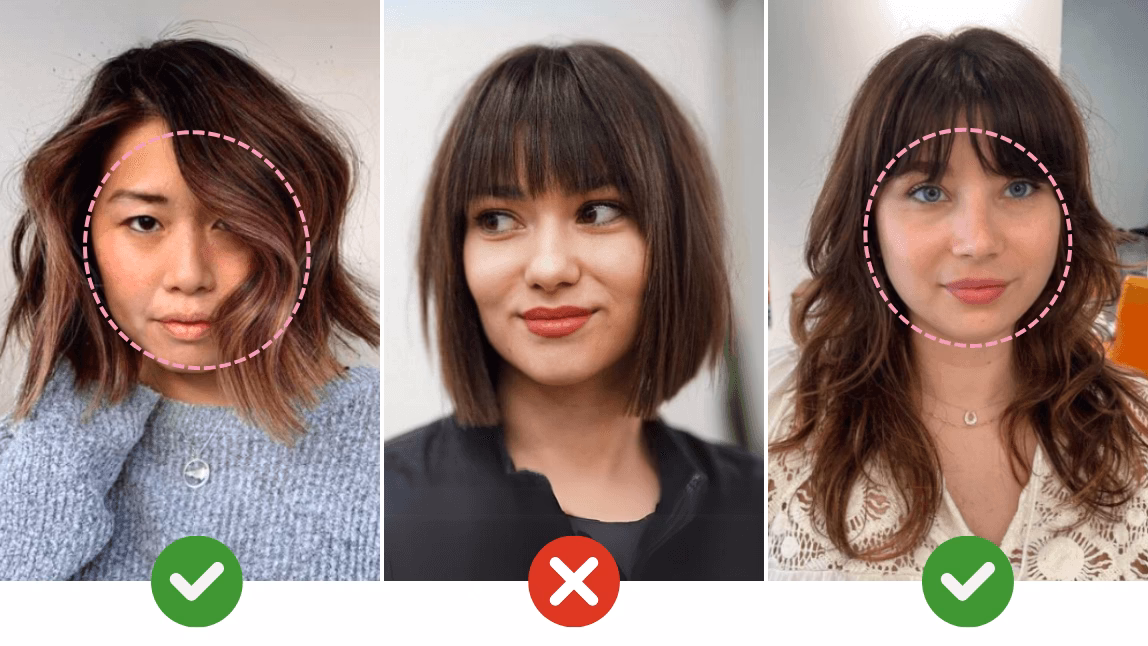 Wie sieht ein rundes Gesicht aus?