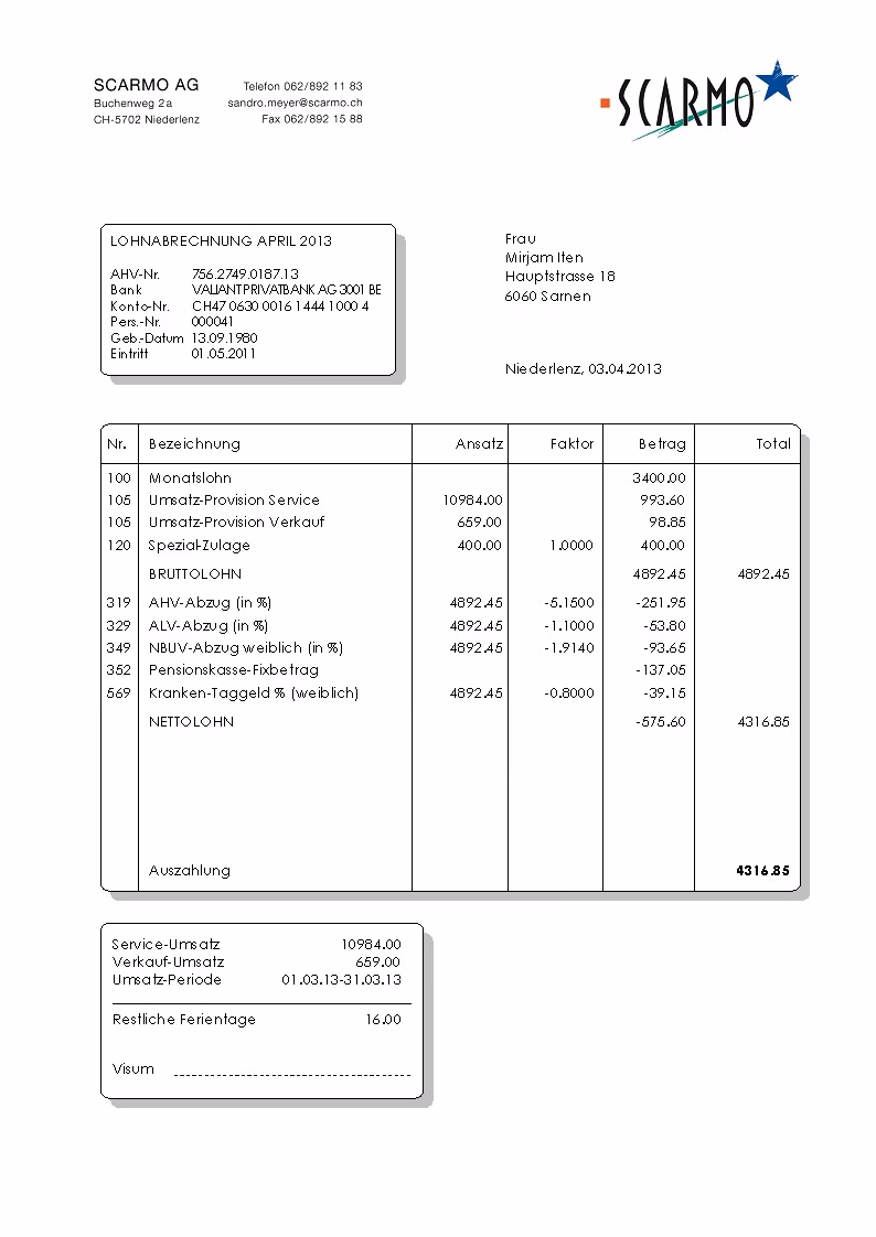Was ist eine Gehaltsabrechnung?