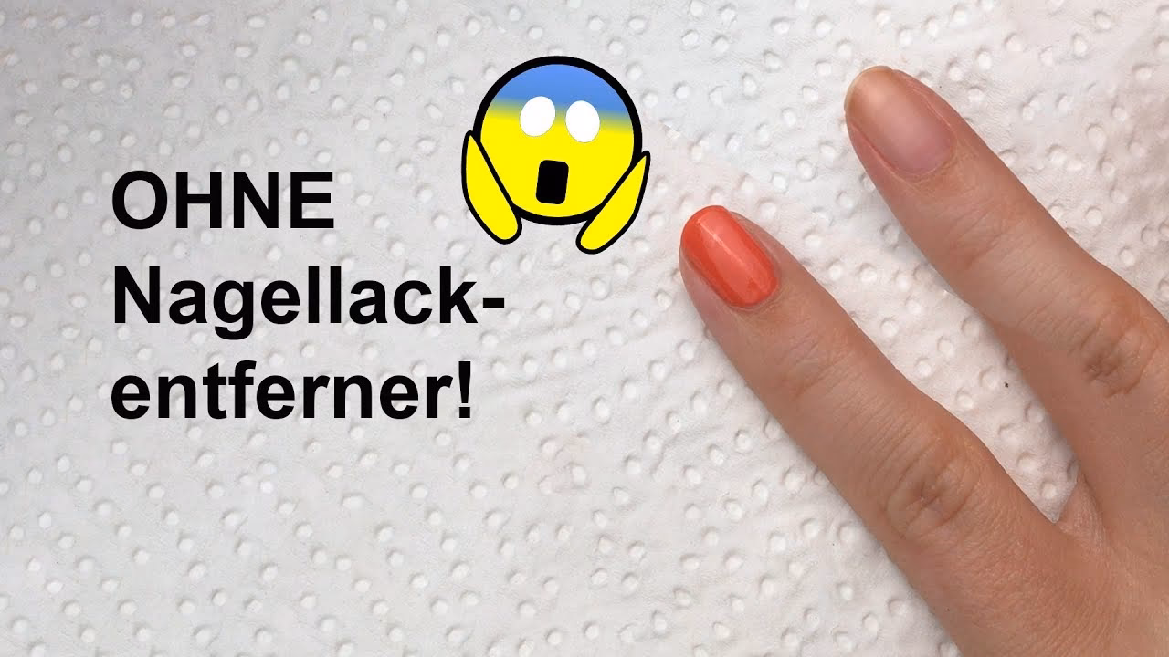 Wie entferne ich Nagellack?