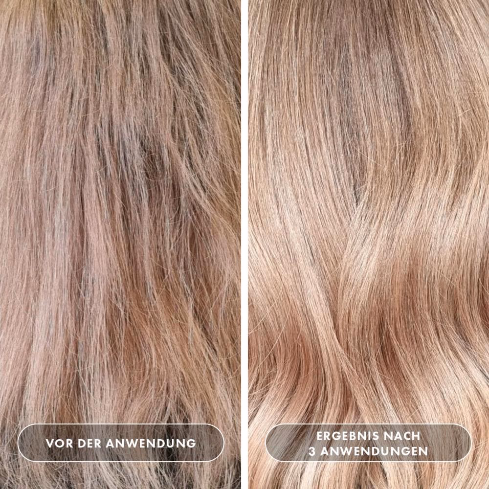 Wie lange dauert es bis die Haare nach der Blondierung wieder glätten?