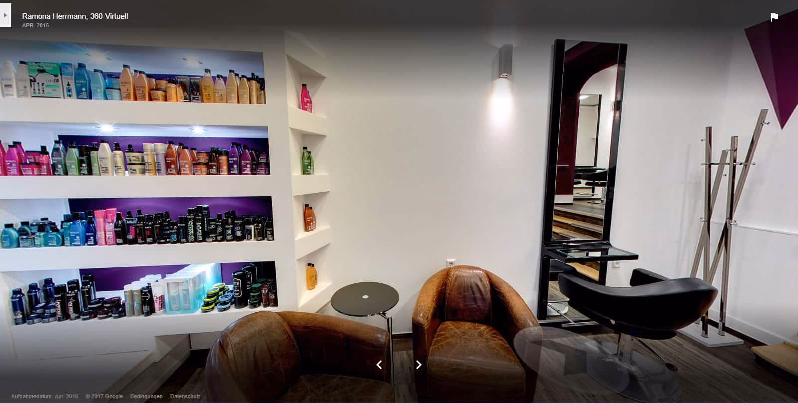 Wie kann ich die virtuelle Haarfarbe ausprobieren?