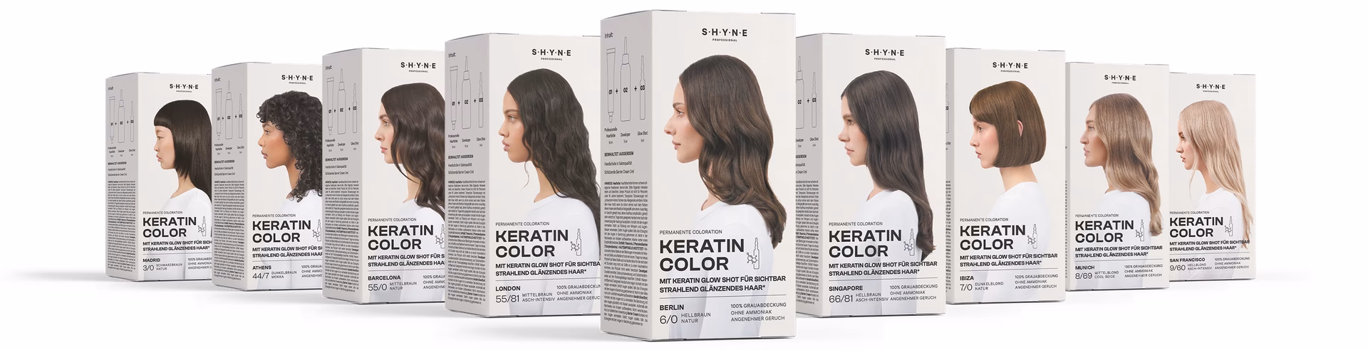Wie wird die Haarfarbe Weiß erzielt?